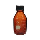 柴田科学SIBATA  螺纹口瓶茶褐色带黑帽150mL，017210-1502A,017210-1502A