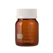 柴田科学SIBATA 广口瓶茶褐色带白帽500mL，017250-3500A,017250-3500A