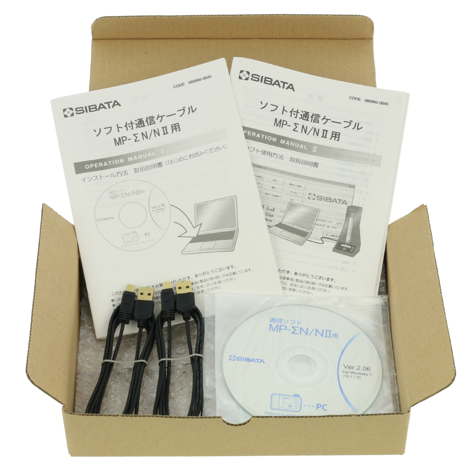 SIBATA柴田科学 迷你泵 MP-ΣNII/ΣN 的软件附带通信电缆  080860-0045