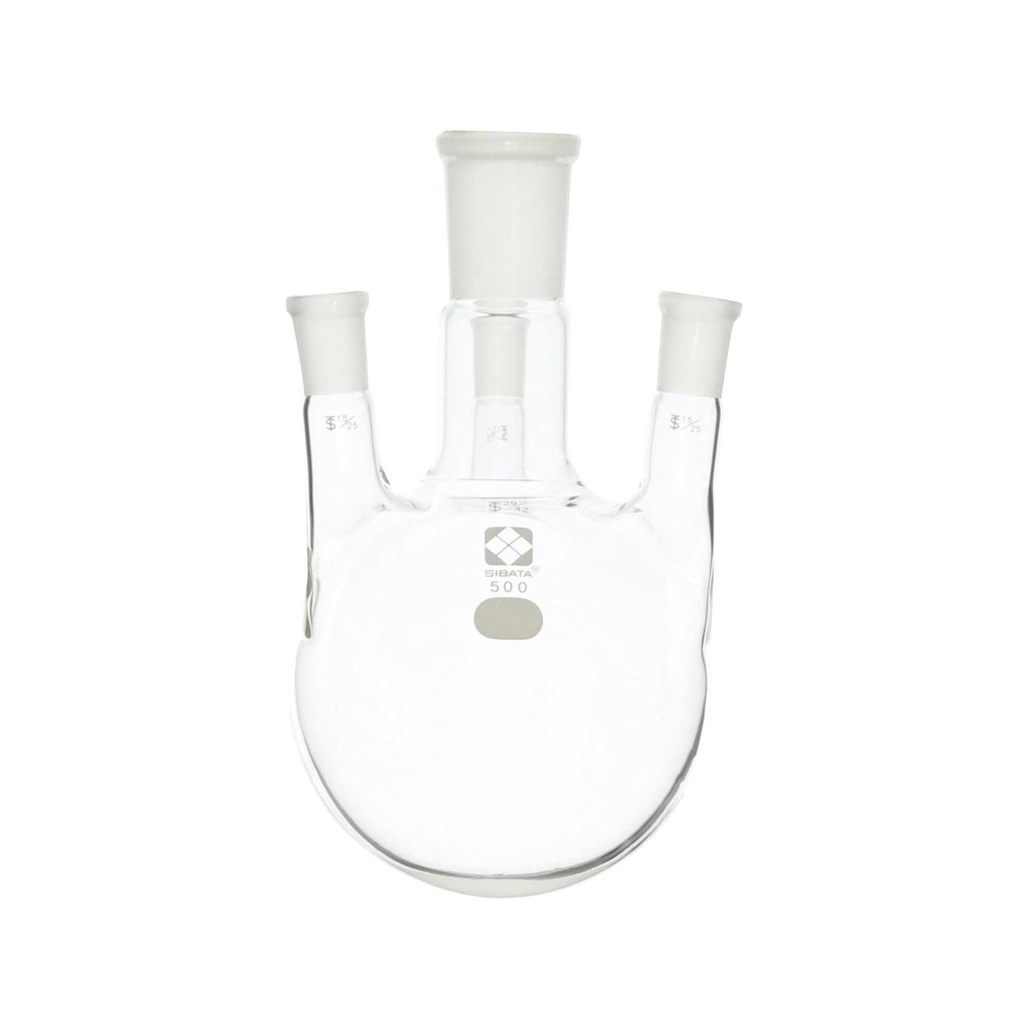 SIBATA柴田科学 常用滑动式四颈圆底烧瓶 29/42 500mL 005340-29500