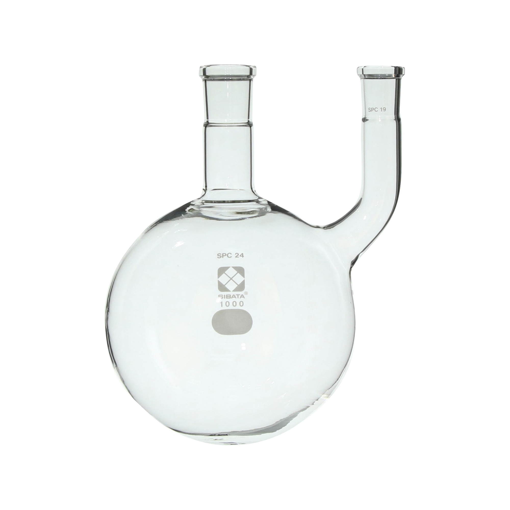 SIBATA柴田科学  SPC双颈圆底烧瓶，1000毫升，用于氰离子蒸馏装置 031100-241