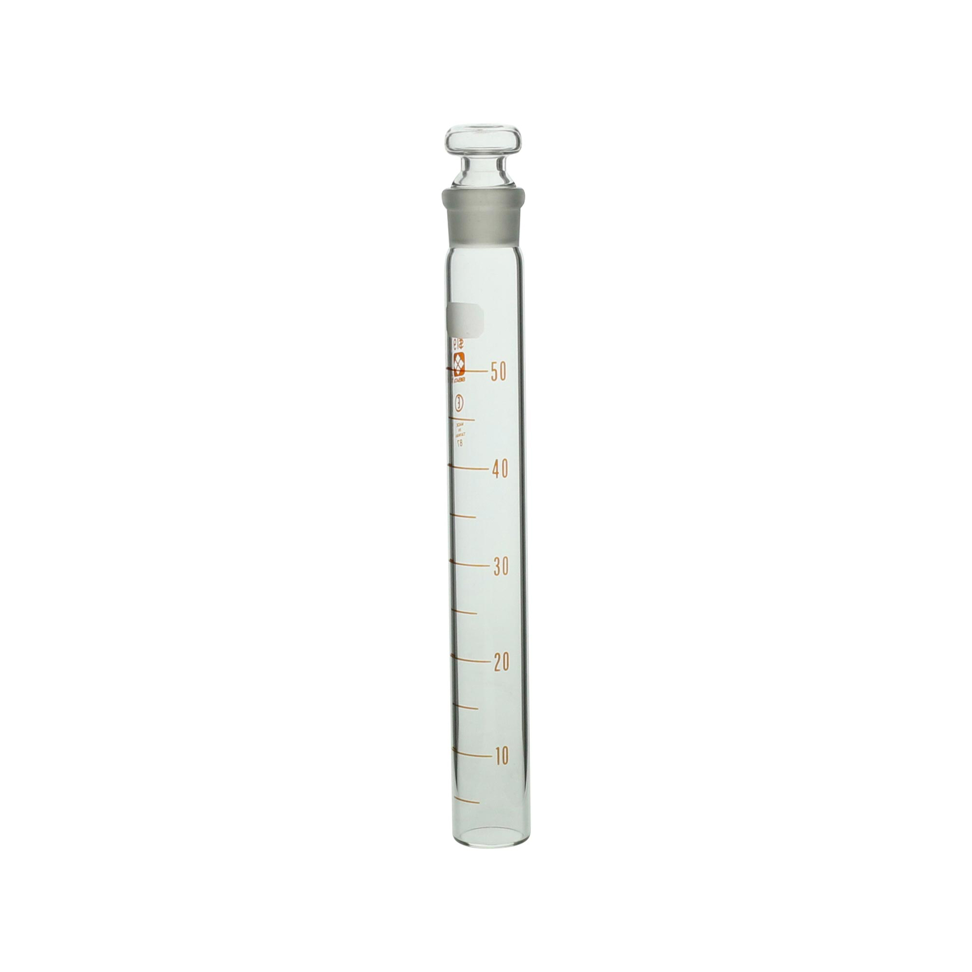 SIBATA柴田科学   普通滑动塞比色管，平塞，棕色刻度，50mL，10支装008480-51A