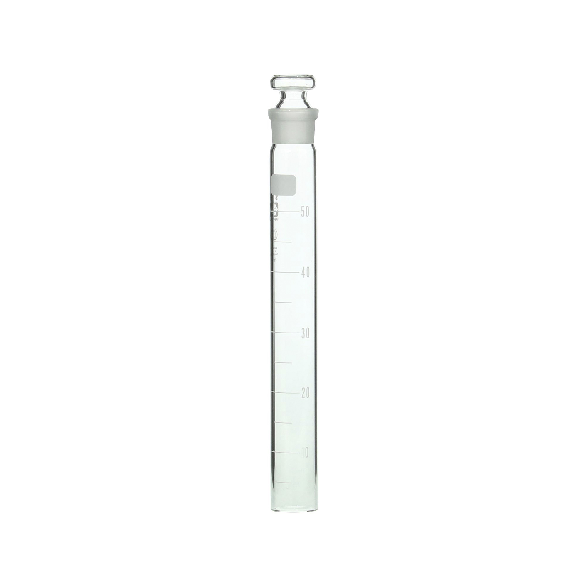 SIBATA柴田科学    滑动塞比色管，带平塞和白色刻度，200mm，50mL，10支装008480-50A