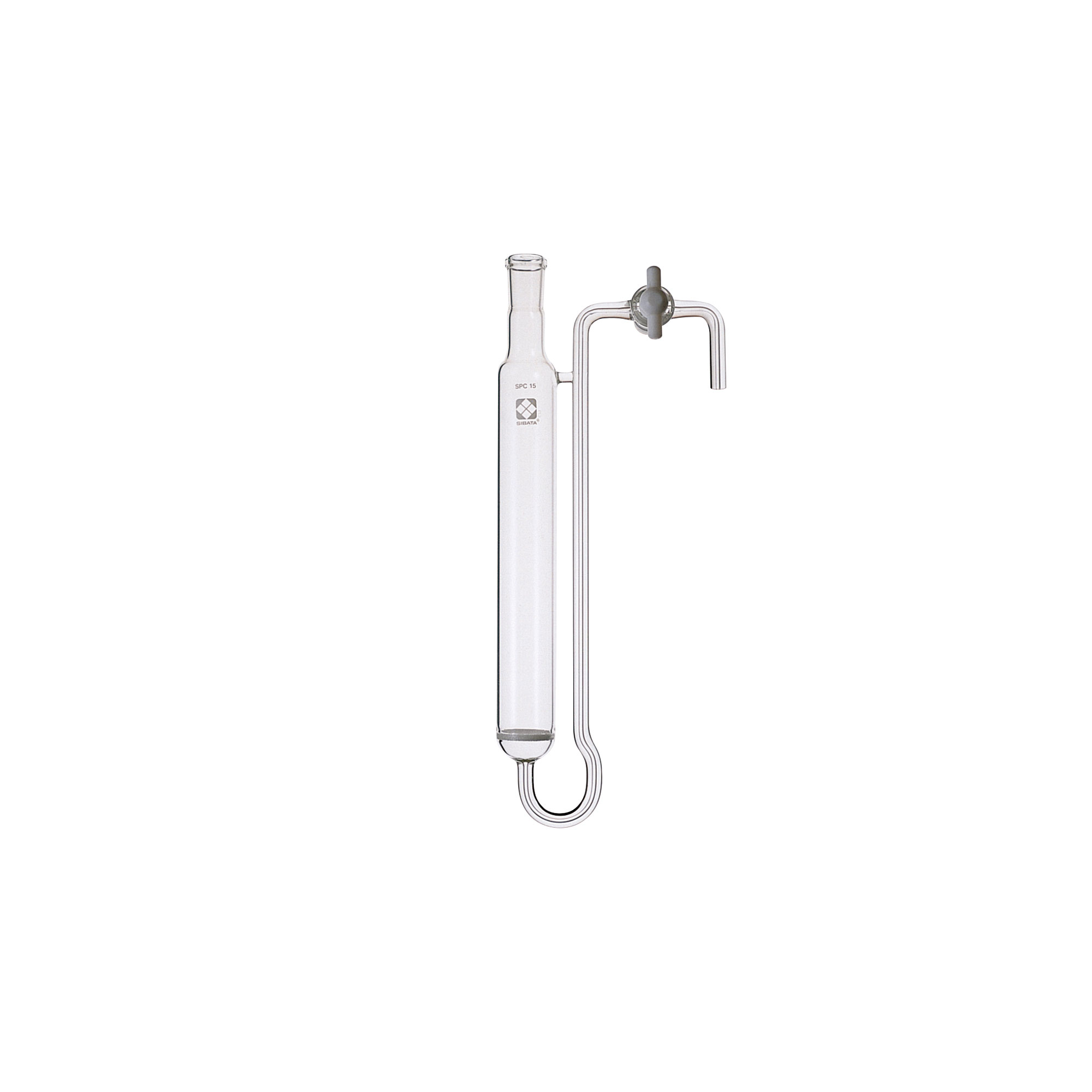 SIBATA柴田科学  带 PTFE 旋塞和过滤器的 SPC 色谱管032140-15